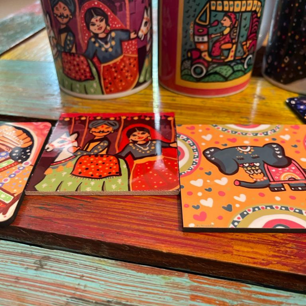 Mharo Rajasthan Mug & Coaster Set