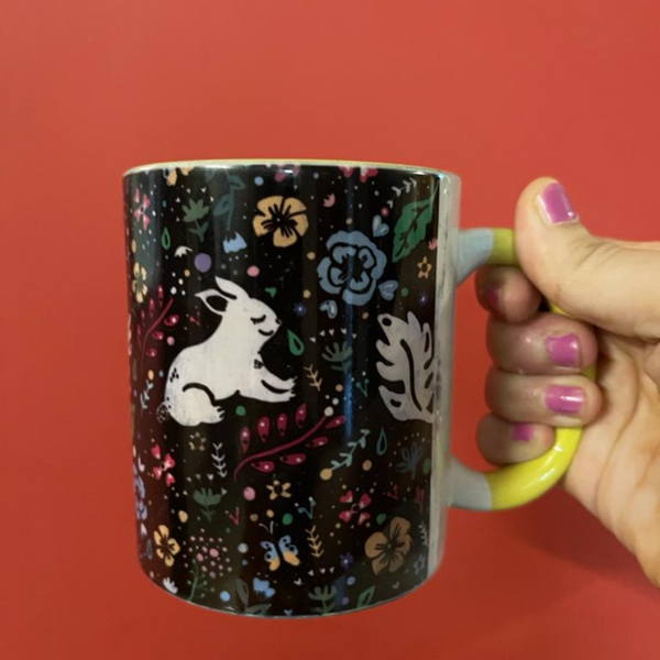 Bunny Hop, Shy Elephant Mug & Cushion Combo