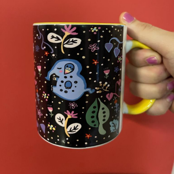 Bunny Hop, Shy Elephant Mug & Cushion Combo