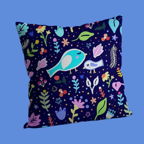 Chirpy Birds Cushion Cover