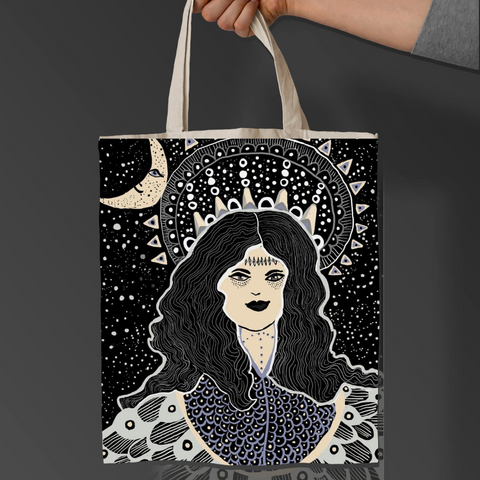 Moon queen Tote Bag